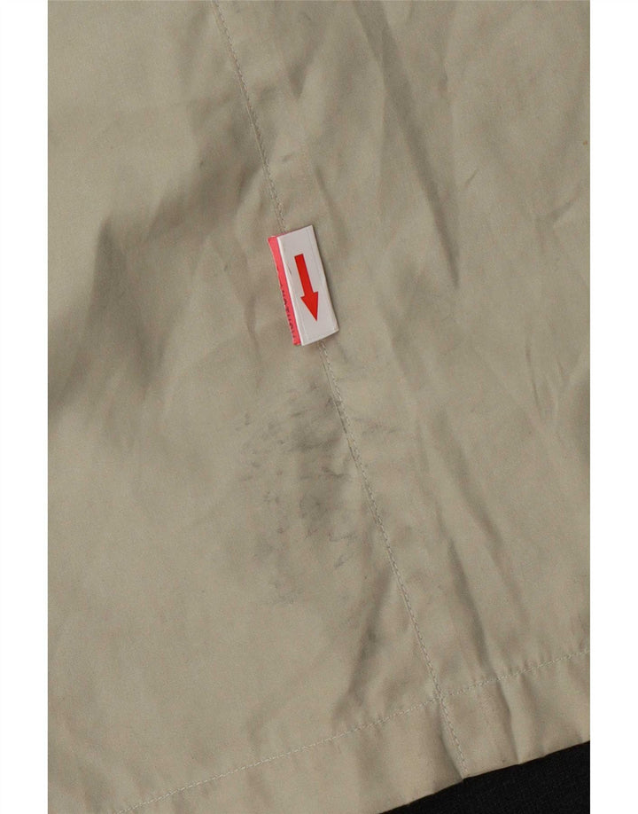 Allegri Womens Overcoat UK 14 Large Khaki Colourblock