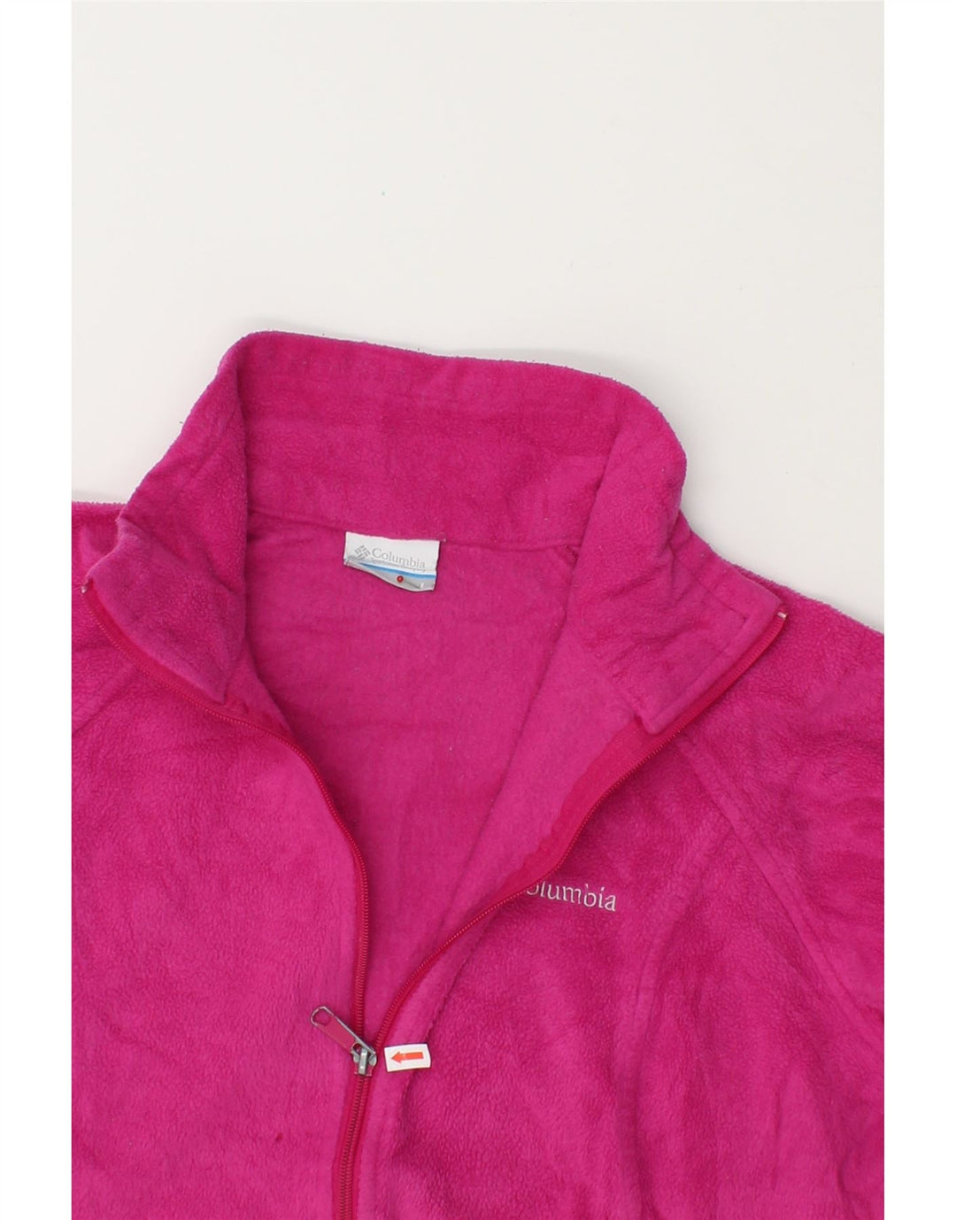 COLUMBIA Womens Fleece Jacket UK 16 Large Pink Polyester Vintage Columbia and Second-Hand Columbia from Messina Hembry 