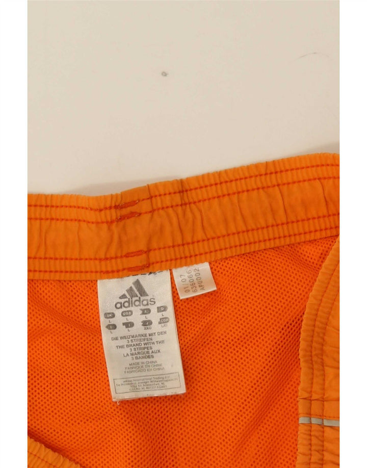 Pantaloncini da bagno da uomo Adidas Large in nylon arancione