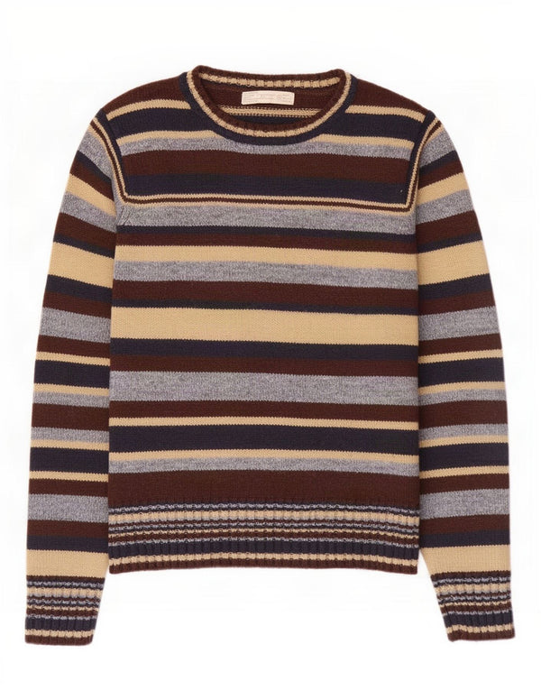 Maglione da donna Zara Trafaluc con scollo a barca UK 14 grande multicolore