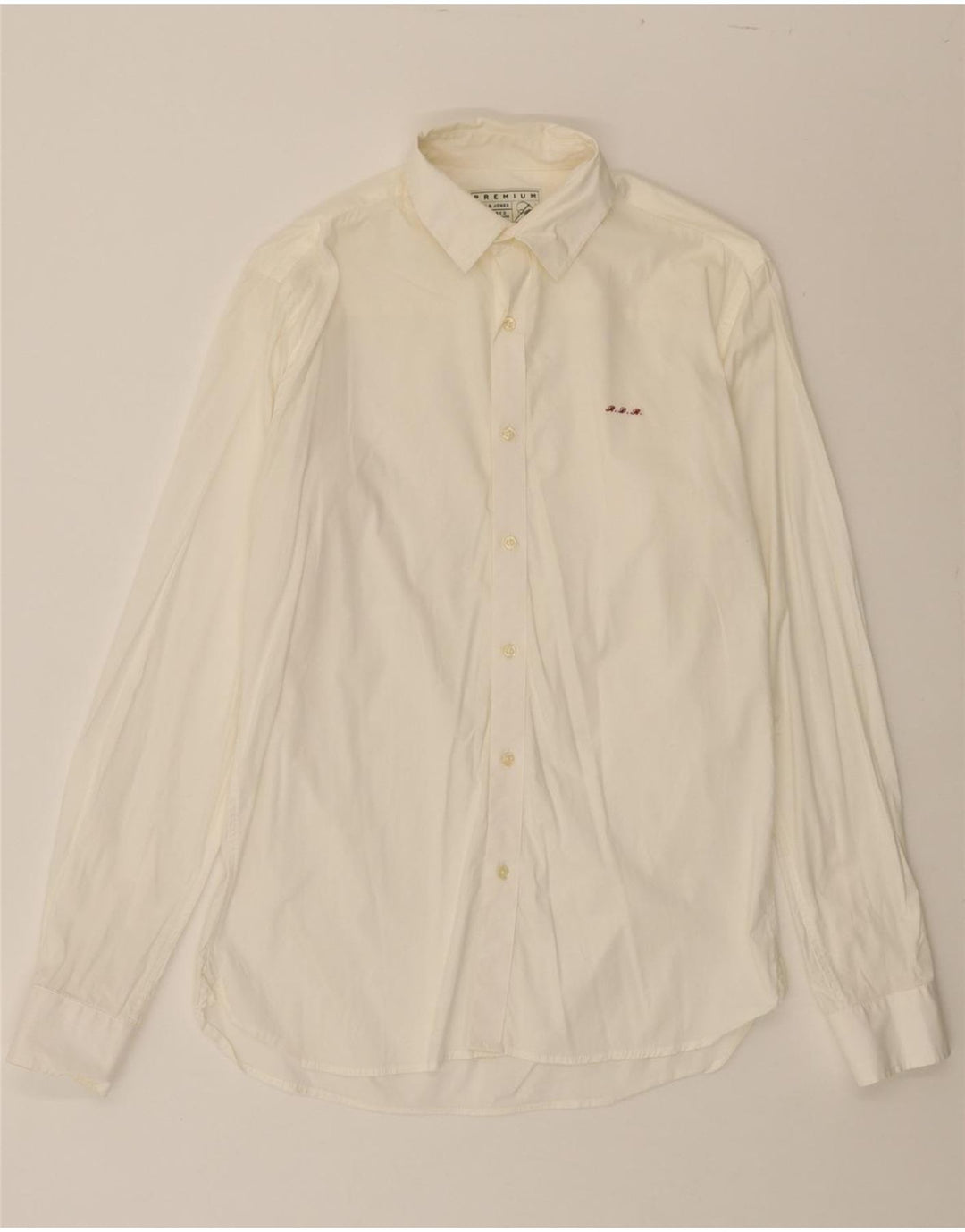 JACK & JONES Mens Tailored Shirt Small White Vintage Jack & Jones and Second-Hand Jack & Jones from Messina Hembry 