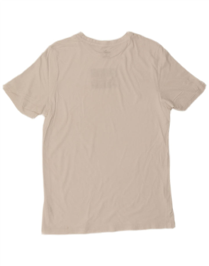 Puma Mens Graphic T-Shirt Top Medium White