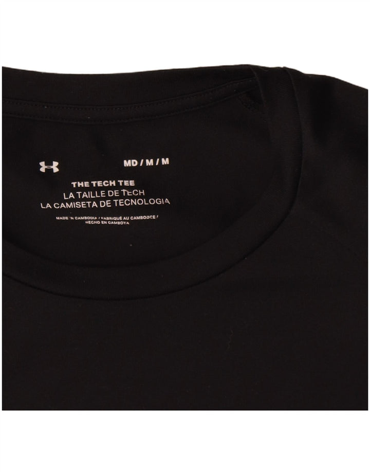 Tricou Under Armour pentru bărbați Top Mediu Poliester Negru