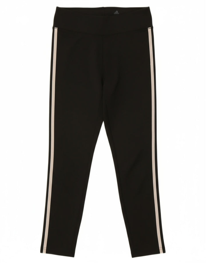 ADIDAS Womens Climalite Leggings UK 8/10 Small Black Polyester