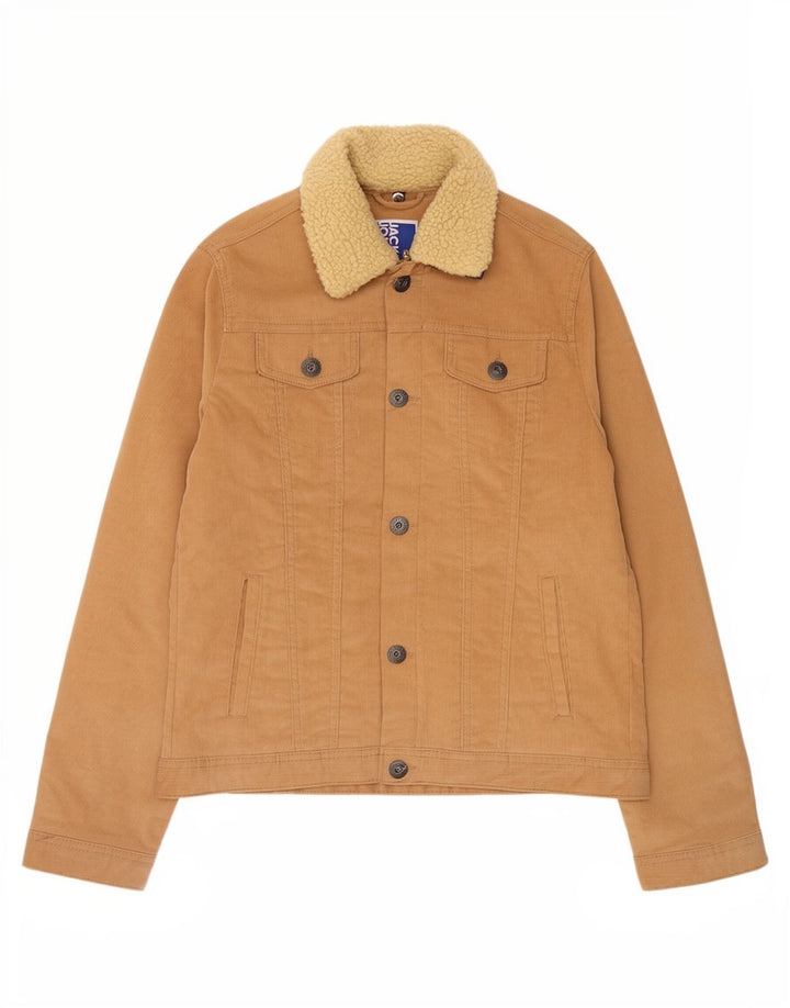 Giacca in velluto a coste da ragazzo Jack & Jones 13-14 anni in cotone beige