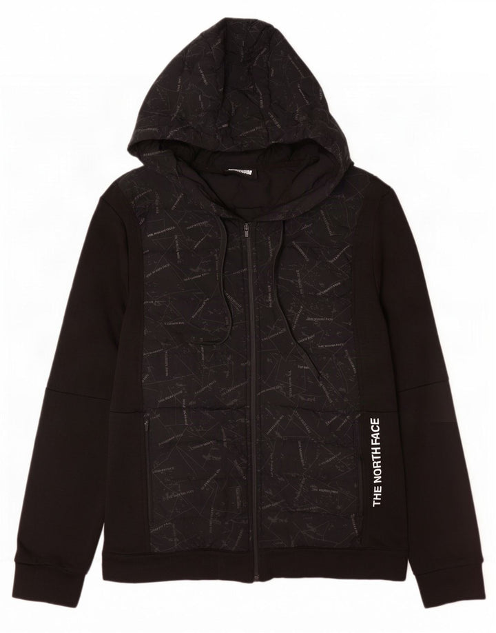 The North Face Veste de survêtement rembourrée graphique pour hommes, grand noir
