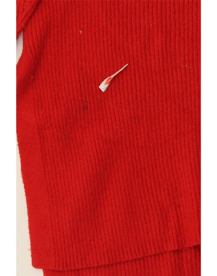 Marks & Spencer Pulover supradimensionat pentru femei cu decolteu în V UK 10 Small Red