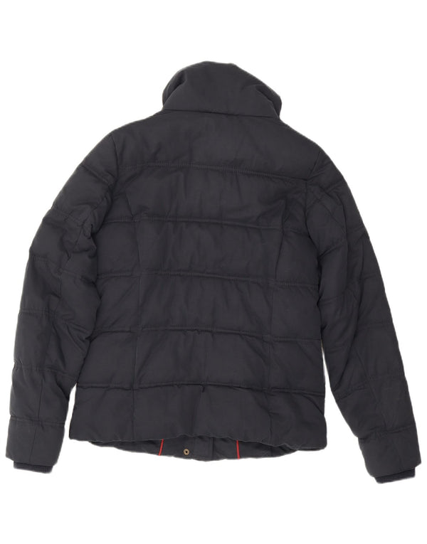 Fat Face Womens Padded Jacket UK 10 Small Navy Blue Polyester