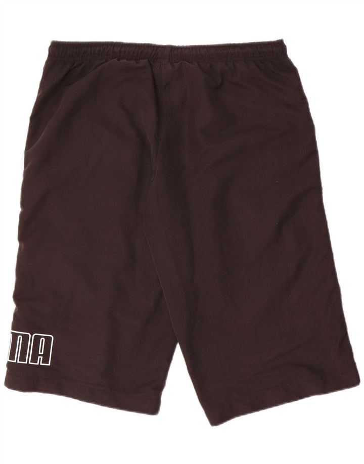 Pantaloni scurți sport Puma Graphic Bermuda pentru bărbați, mediu negru