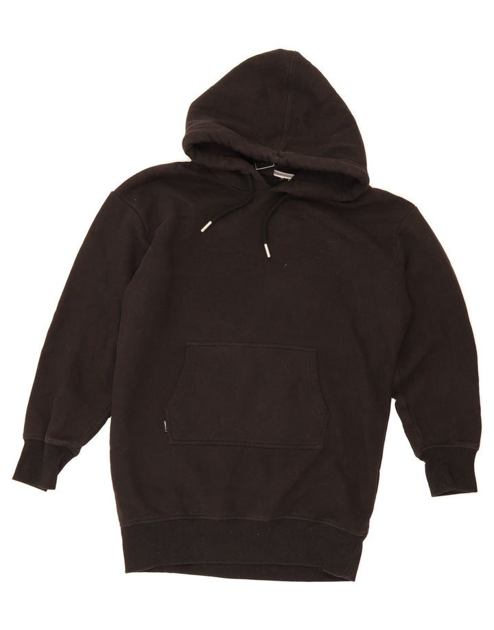 SUPERDRY Mens Loose Fit Hoodie Jumper XS Black Cotton Vintage Superdry and Second-Hand Superdry from Messina Hembry 