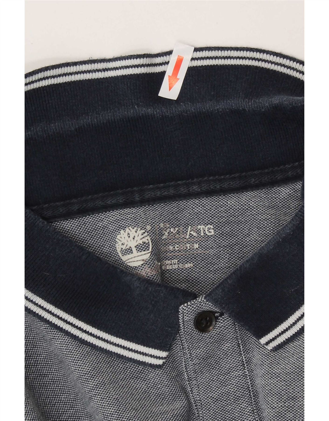 Timberland Mens Polo Shirt 2XL Blue Cotton