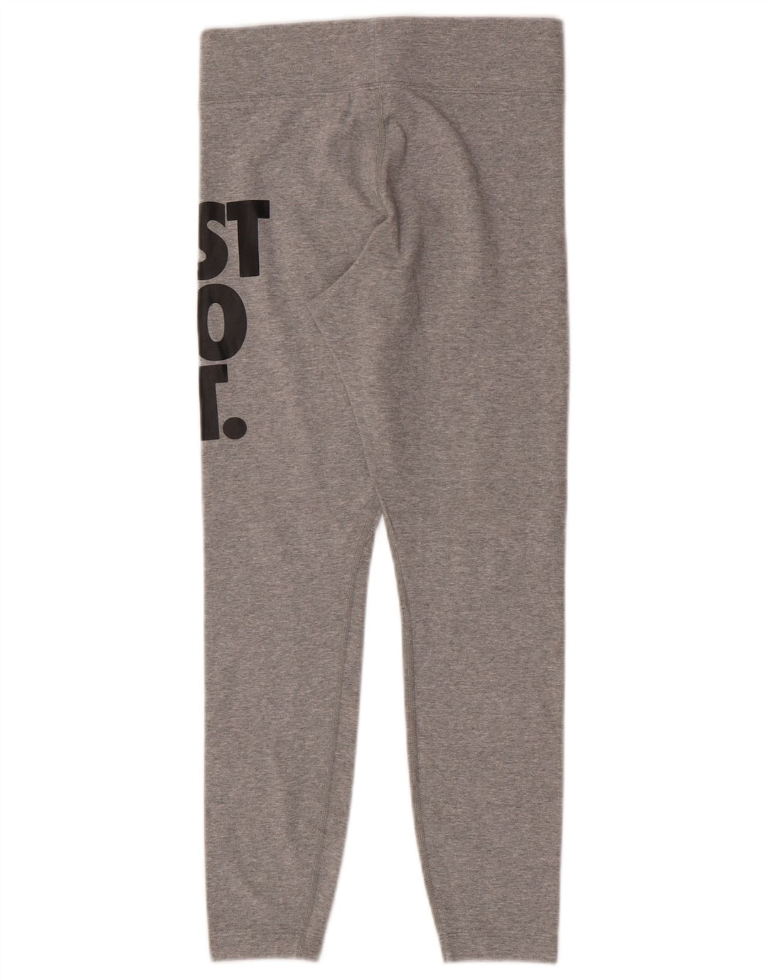 Nike Womens Graphic Leggings UK 8 Small Grey Flecked Cotton