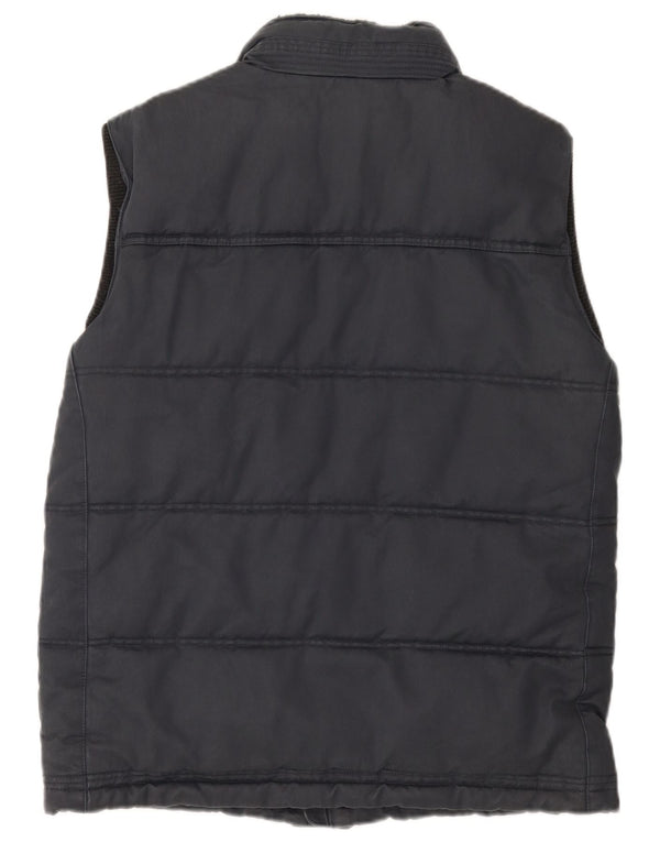 Fat Face Mens Padded Gilet UK 38 Medium Navy Blue Cotton