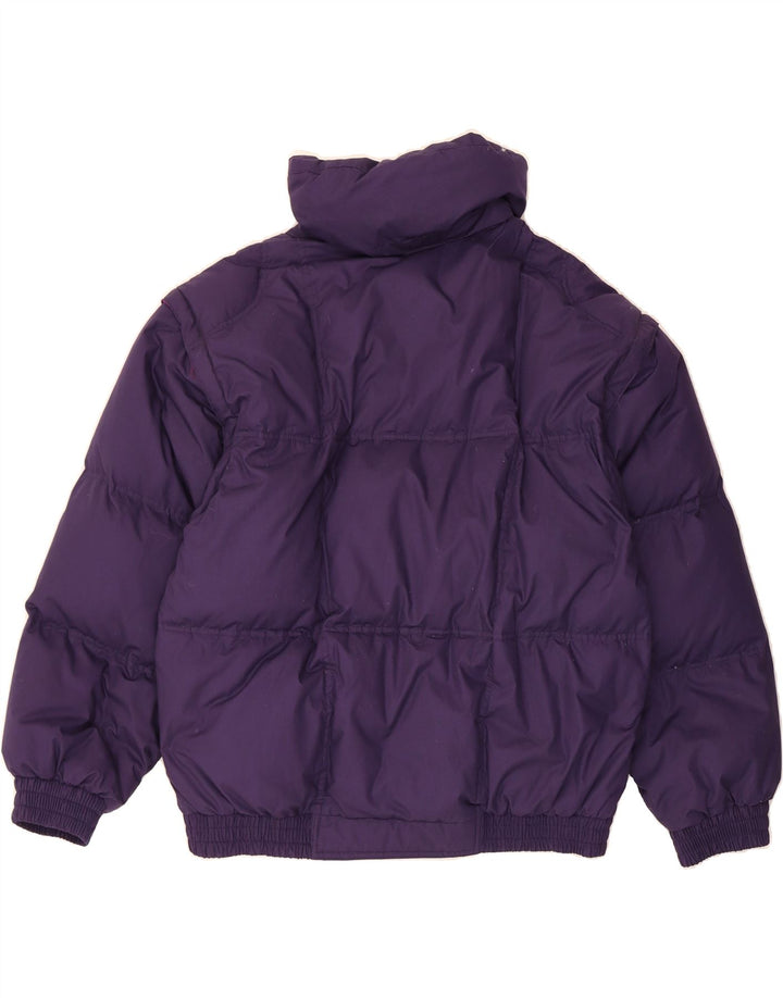 ELHO Mens Padded Jacket IT 50 Large Purple Polyester Vintage Elho and Second-Hand Elho from Messina Hembry 