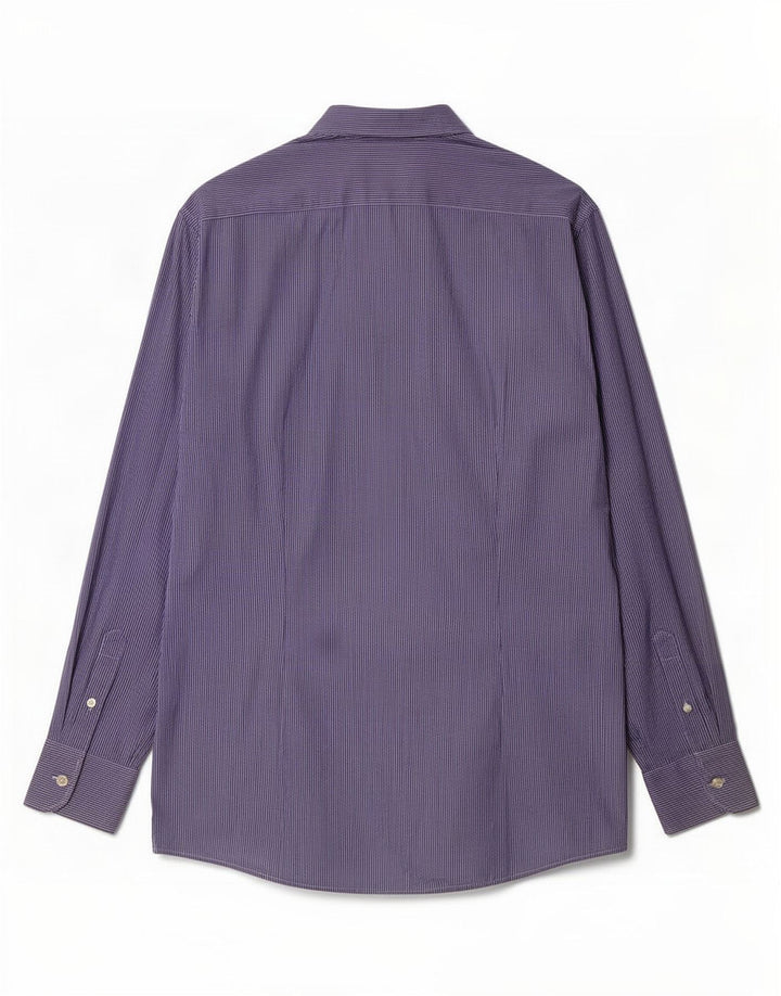 Cămașă Benetton pentru bărbați Medium Blue Pinstripe