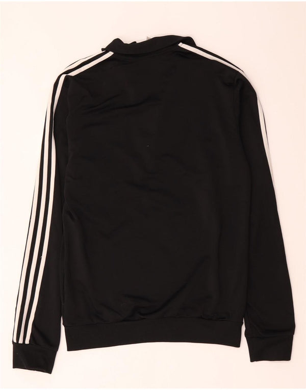 Adidas Hombre Chándal Top Chaqueta Pequeña Poliéster Negro