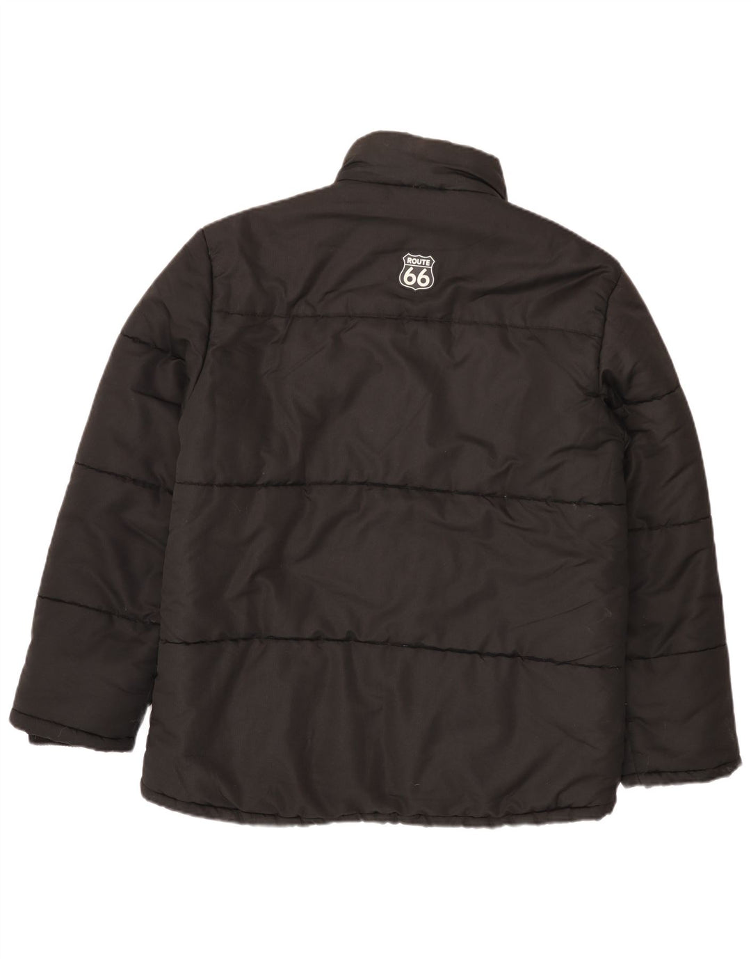 ROUTE 66 Mens Padded Jacket UK 40 Large Black Polyester