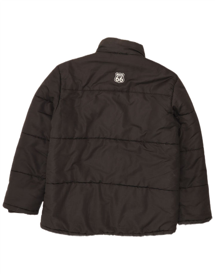 ROUTE 66 Mens Padded Jacket UK 40 Large Black Polyester