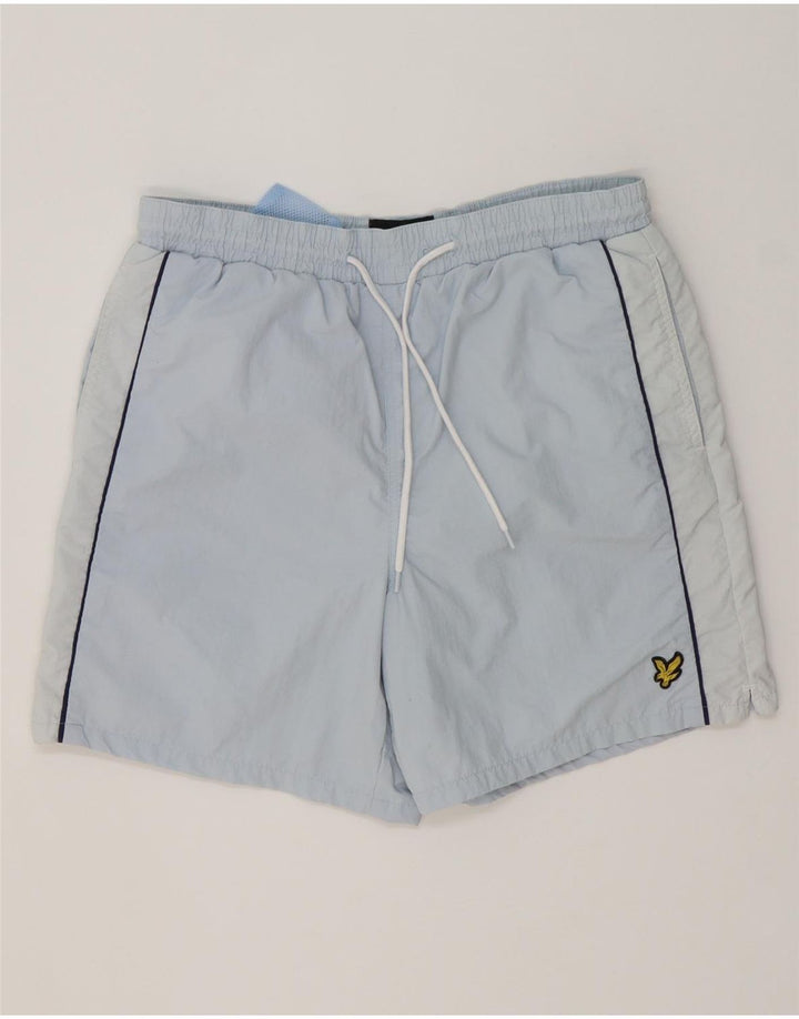 Lyle & Scott Mens Swimming Shorts Medium  Blue Polyester