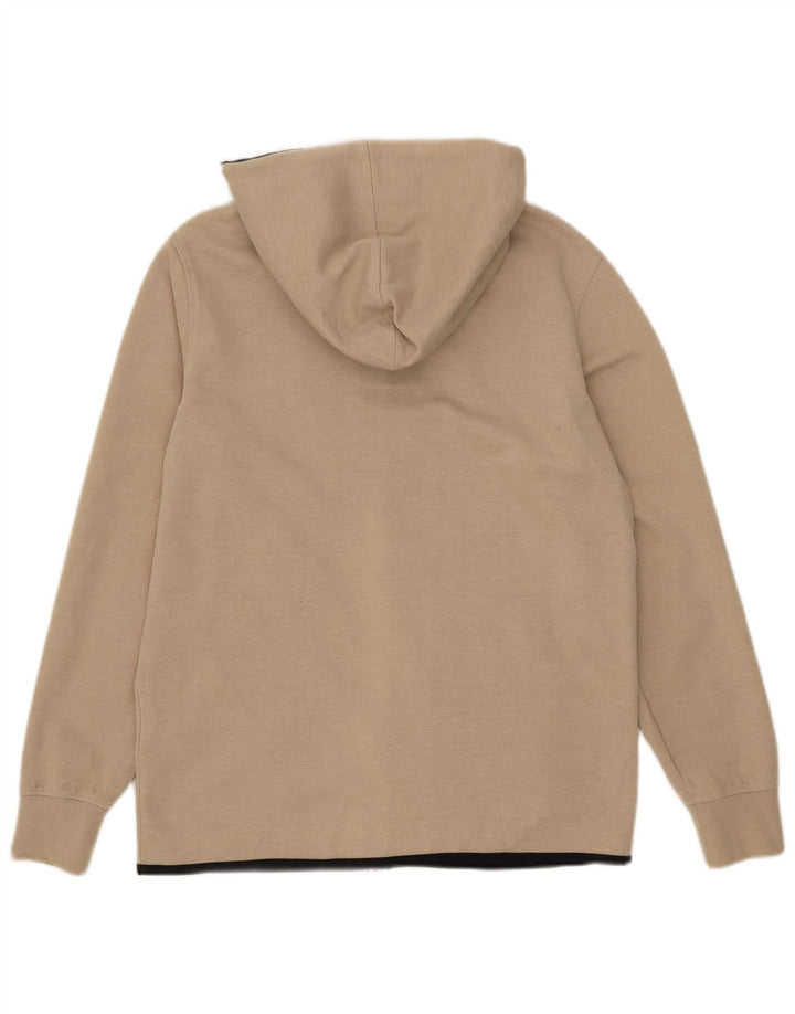 Jack & Jones Mens Zip Hoodie Sweater Large Beige Polyester