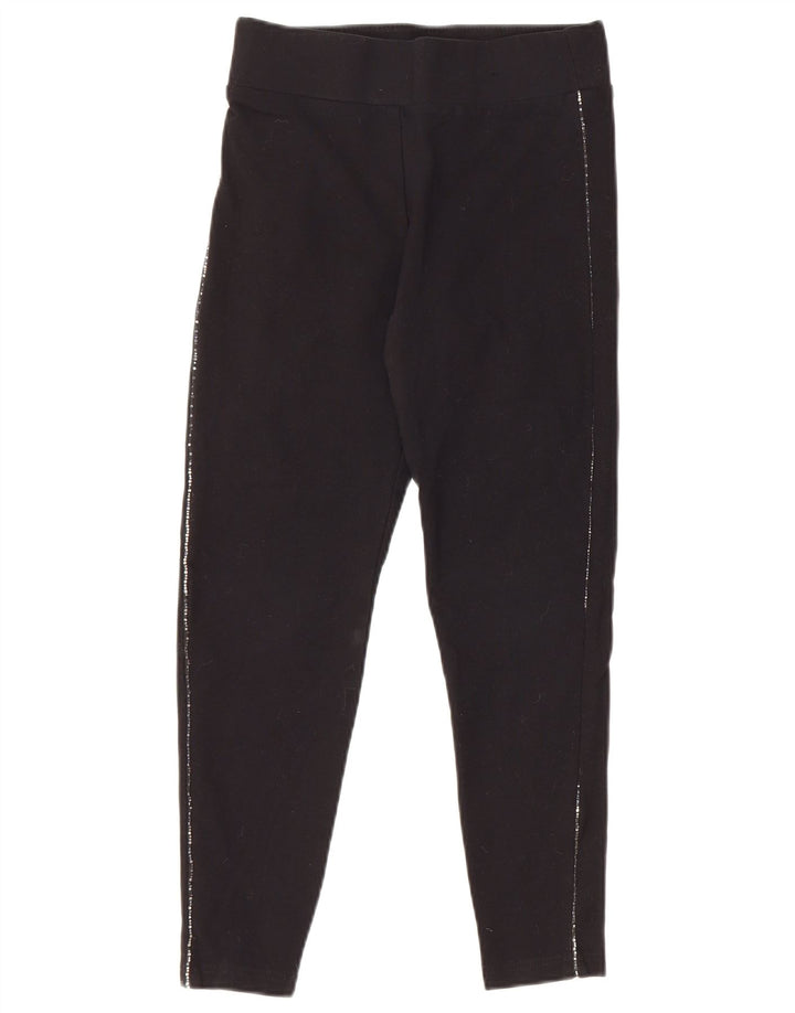 Marks & Spencer Womens Crop Leggings UK 8 Small Black Viscose