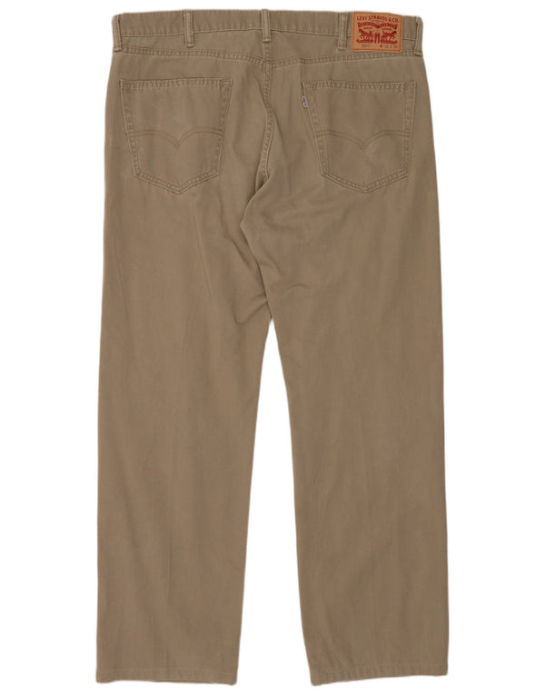 Levi's Mens 505 Regular Fit Κοτλέ παντελόνι W38 L32 Μπεζ βαμβακερό