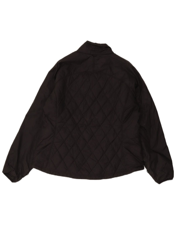 Eddie Bauer Chaqueta acolchada para mujer UK 40 XL Nylon negro