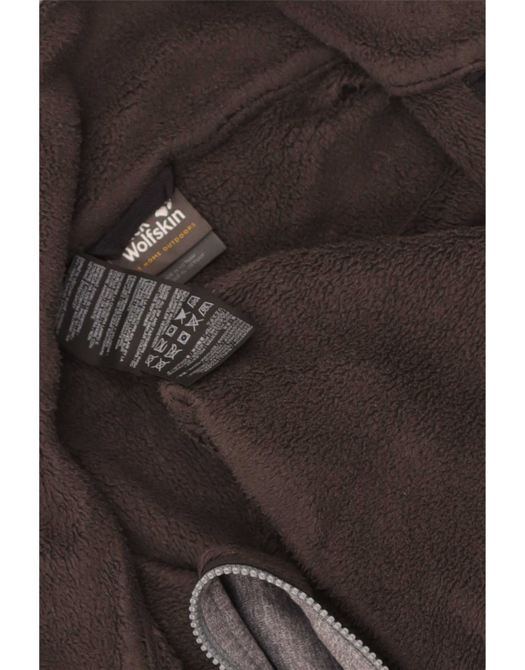 Jack Wolfskin Womens Tracksuit Top Jacket UK 14 Medium Grey Flecked