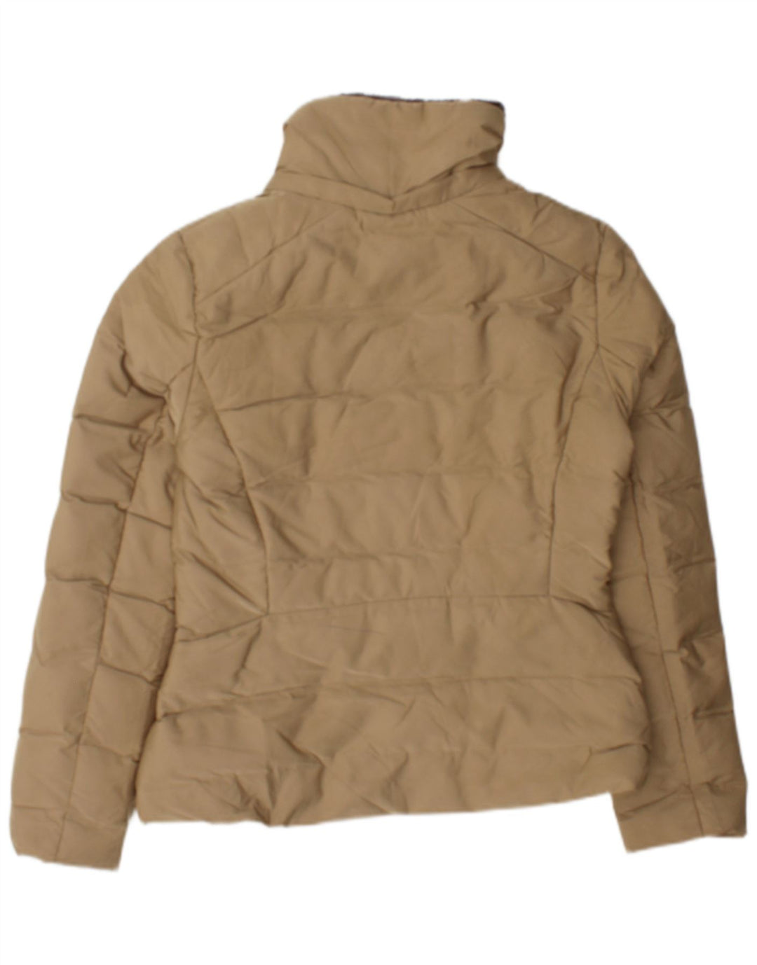 Zara Damen Wattierte Jacke UK 12 Medium Beige
