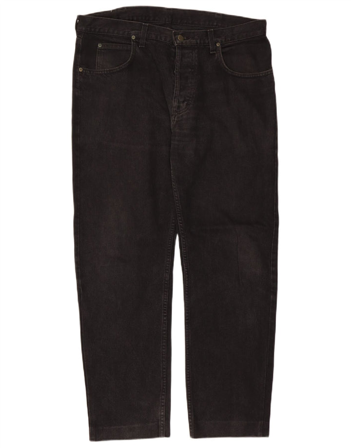 Lee Mens Seattle Straight Jeans W38 L30 Μαύρο βαμβακερό