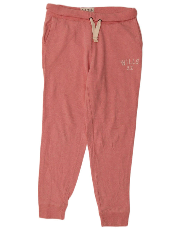 Jack Wills Γυναικεία φόρμα παντελόνι Joggers UK 12 Medium Pink Flecked