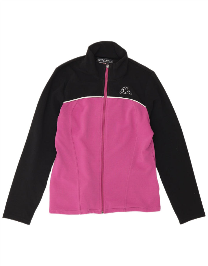Giacca da tuta da donna Kappa UK 14 Large Viola Colourblock Poliestere