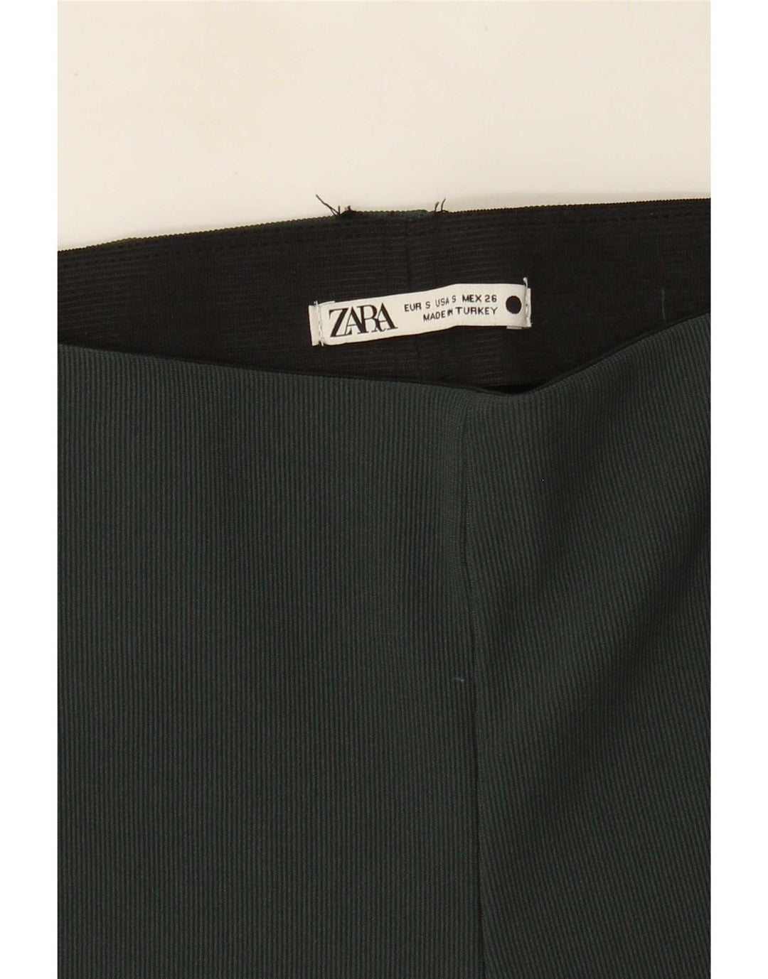 Zara Dame Flare Leggings UK 8 Small Green