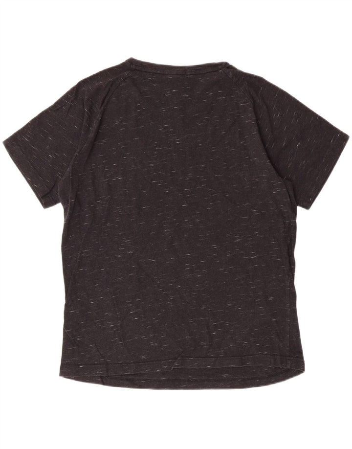 PUMA Womens T-Shirt Top UK 14 Medium Black Flecked Cotton Vintage Puma and Second-Hand Puma from Messina Hembry 