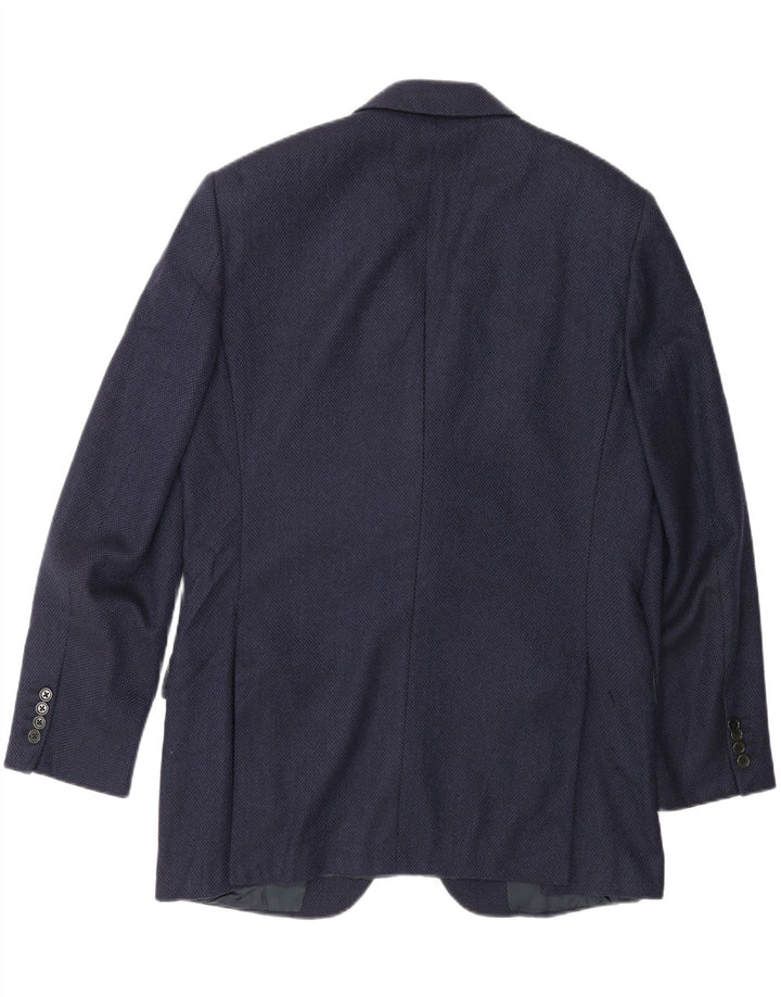Jachetă Burberry pentru bărbați cu 3 nasturi IT 50 Medium Bleumarin Clasic