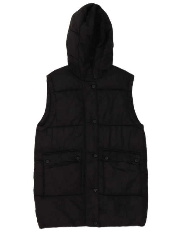 Zara Pige Hooded Loose Fit Polstret Gilet 11-12 år Sort
