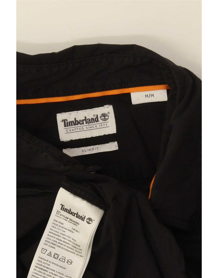 Timberland Herre Slim Fit skjorte Medium Sort Bomuld