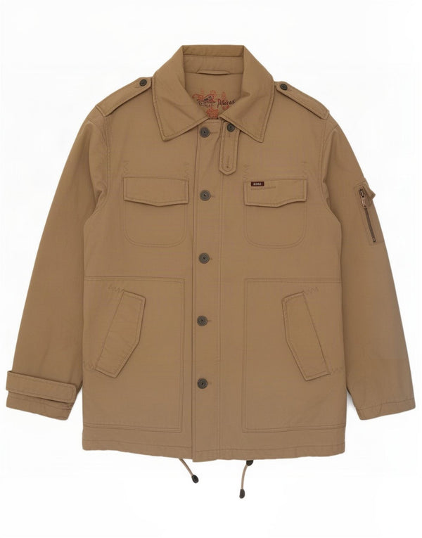 Rifle Ανδρικό Στρατιωτικό Παλτό UK 38 Medium Beige βαμβακερό