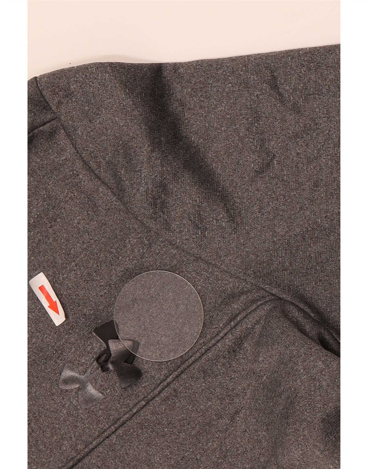 Under Armour Haut de Survêtement Cold Gear Zip Neck Pull Homme Gris Taille S