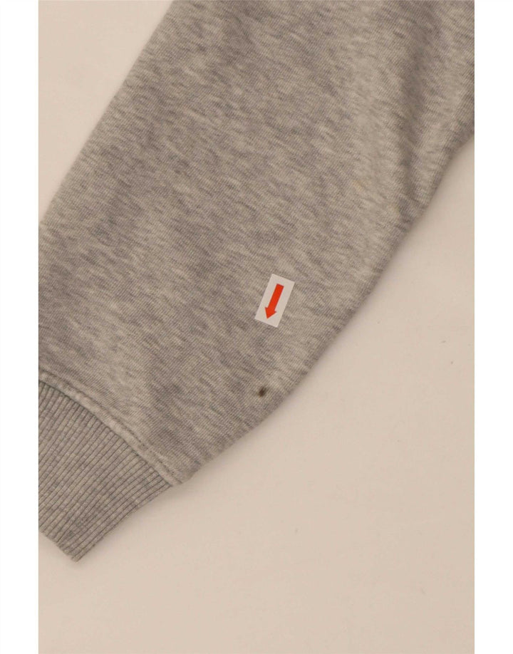 Tommy Hilfiger Womens Crop Oversized Sweatshirt Jumper UK 10 Small Grey