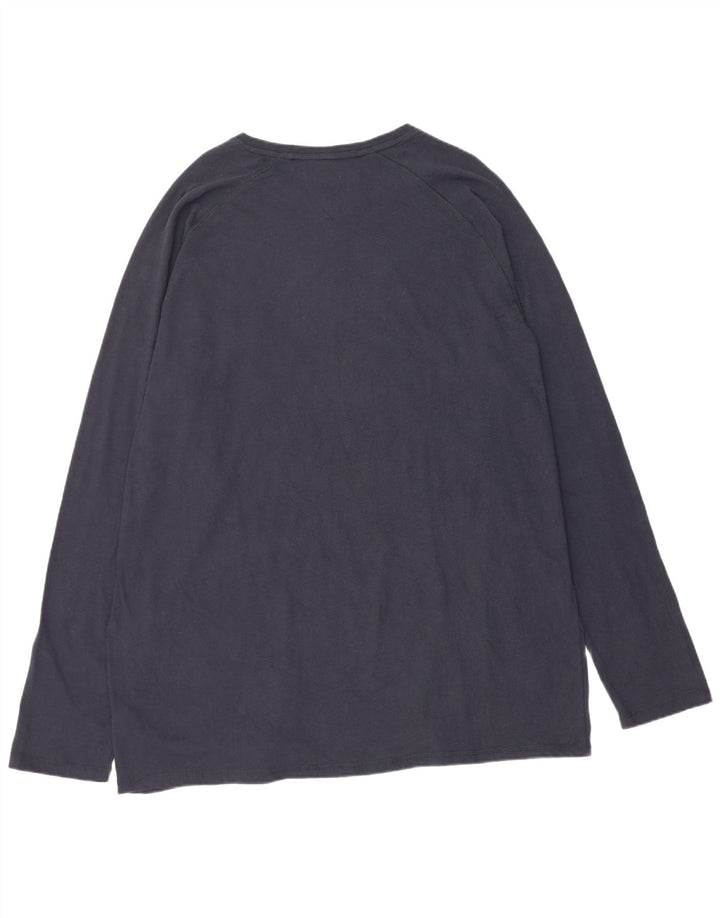 Dickies Mens Tall Top Long Sleeve 2XL Navy Blue Cotton