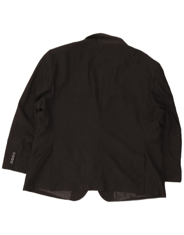 Nautica Herren 2-Knopf-Blazerjacke IT 52 XL Schwarz Polyester