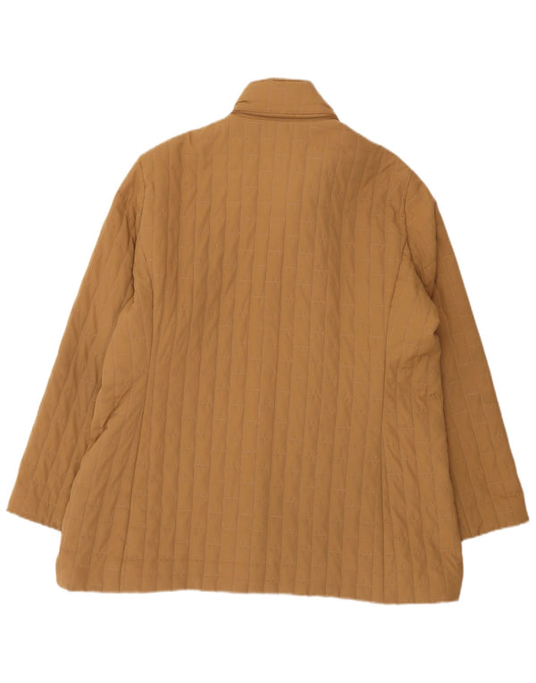 ELENA MIRO Chaqueta acolchada holgada con capucha para mujer UK 40 Large Beige