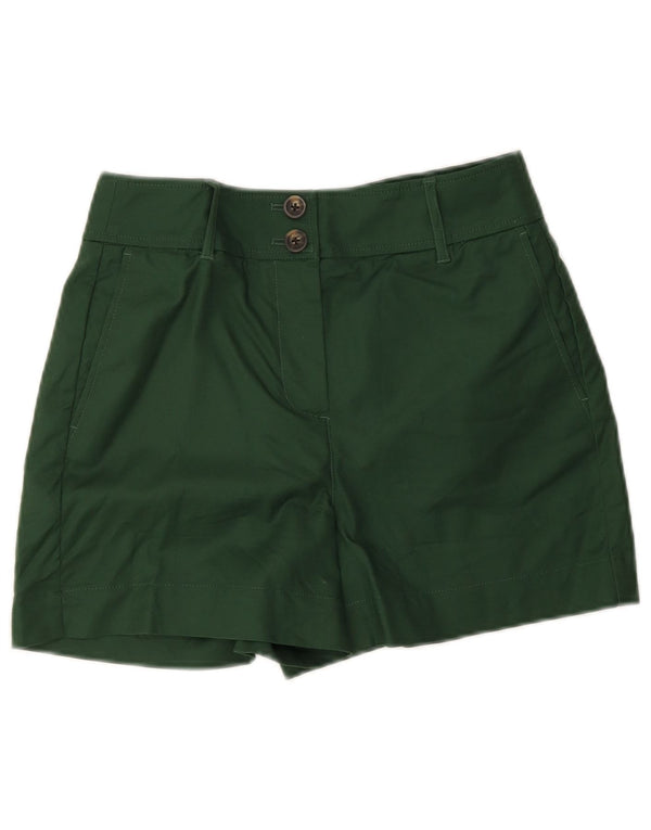 Pantaloncini chino a vita alta da donna Boden UK 10 piccoli W28 cotone verde