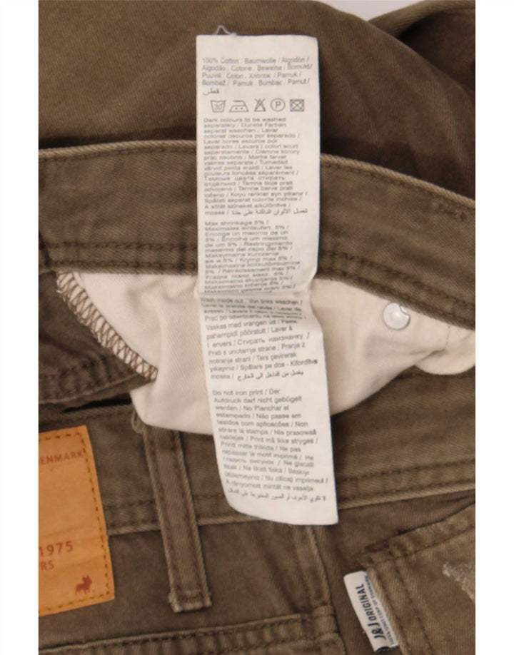 Jack & Jones Mens Tim Slim Jeans W34 L32 Khaki Cotton