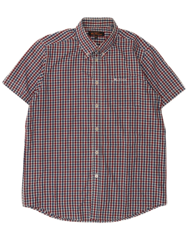 Ben Sherman Chemise à manches courtes pour homme XL Vichy multicolore