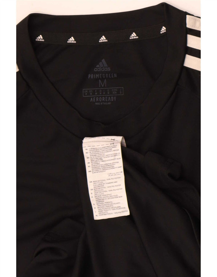 Adidas Herre Aeroready T-Shirt Top Medium Sort Polyester