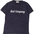 BEST COMPANY Mens Graphic T-Shirt Top Small Navy Blue