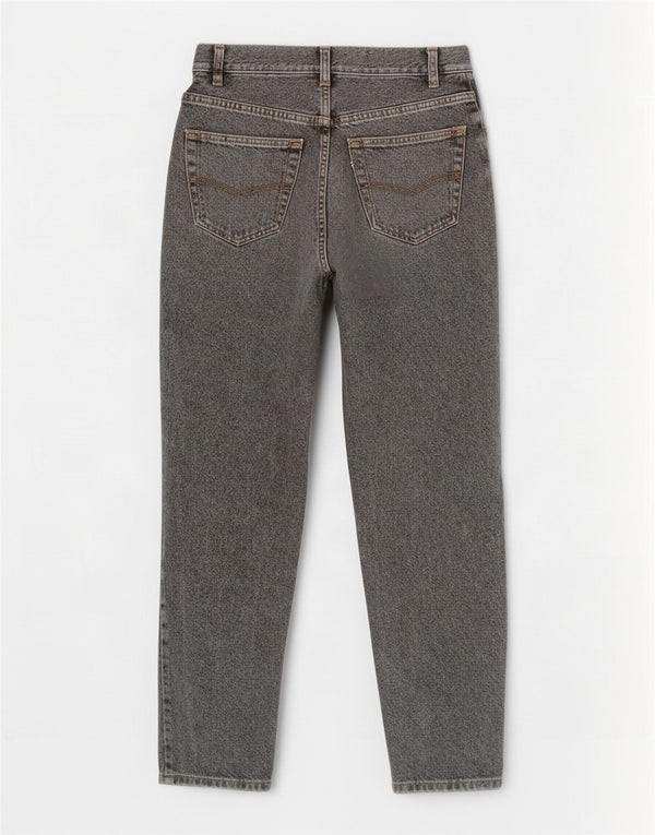 Vintage kvinders højtaljede koniske jeans IT 40 Small W26 L30 Grå bomuld