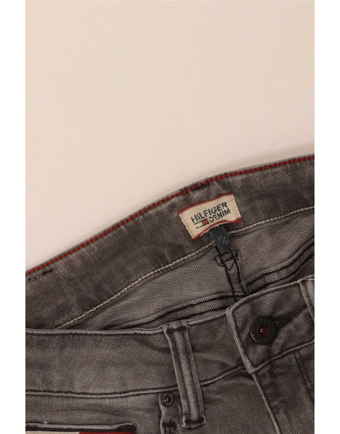 Tommy Hilfiger Womens Slim Jeans W27 L32 Grey